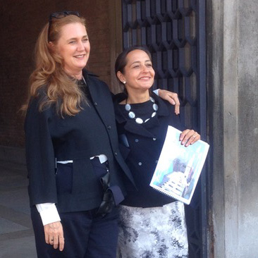 Con Francesca Von Habsburg, founder and chairwoman of TBA21